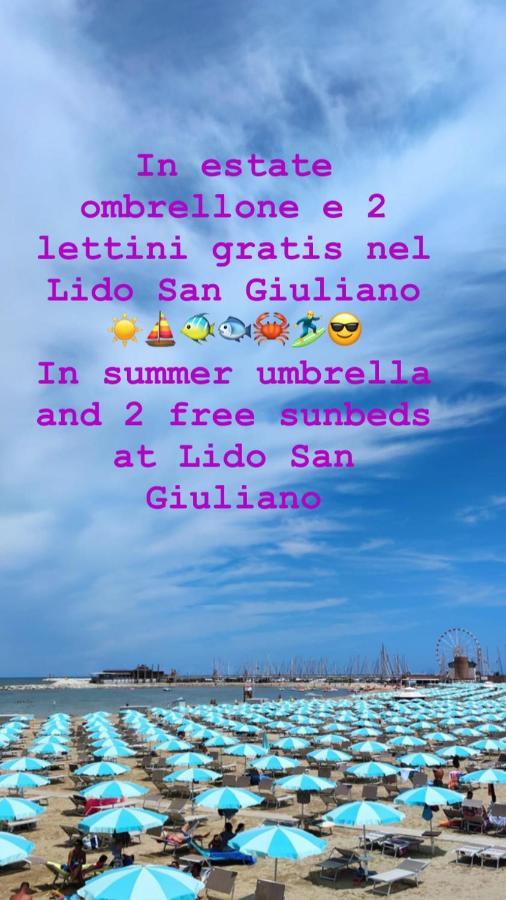 La Casa Di Clara Ombrellone Con 2 Lettini Al Lido San Giuliano Gratis E Parcheggio Privato Gratis Apartment Римини Екстериор снимка